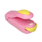 Mini device for sealing plastic bags, pink color